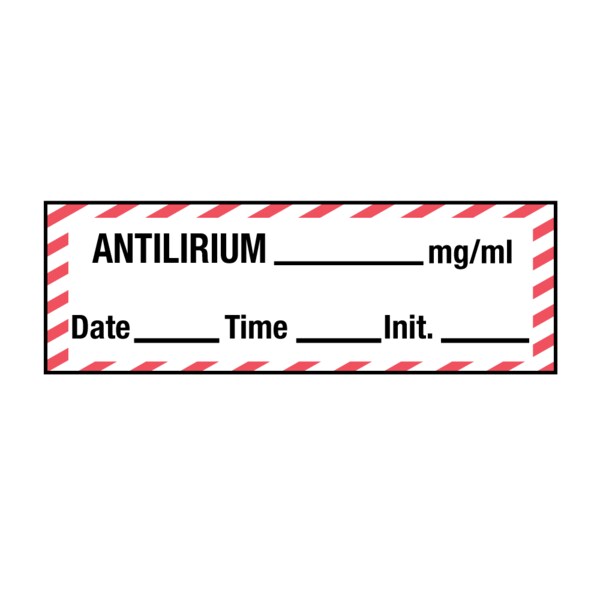 Nevs Tape, Antilirium 1/2" x 500" White w/Red stripes & Black SANT-165 - main